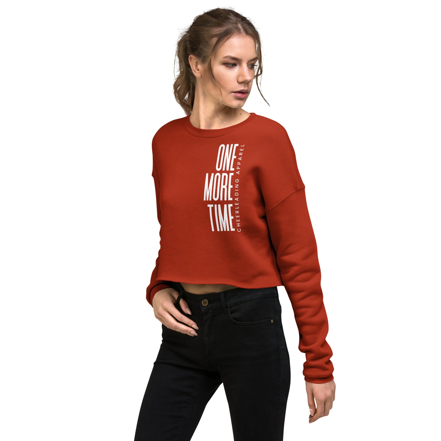 OMT Crop Sweatshirt with Stack Logo