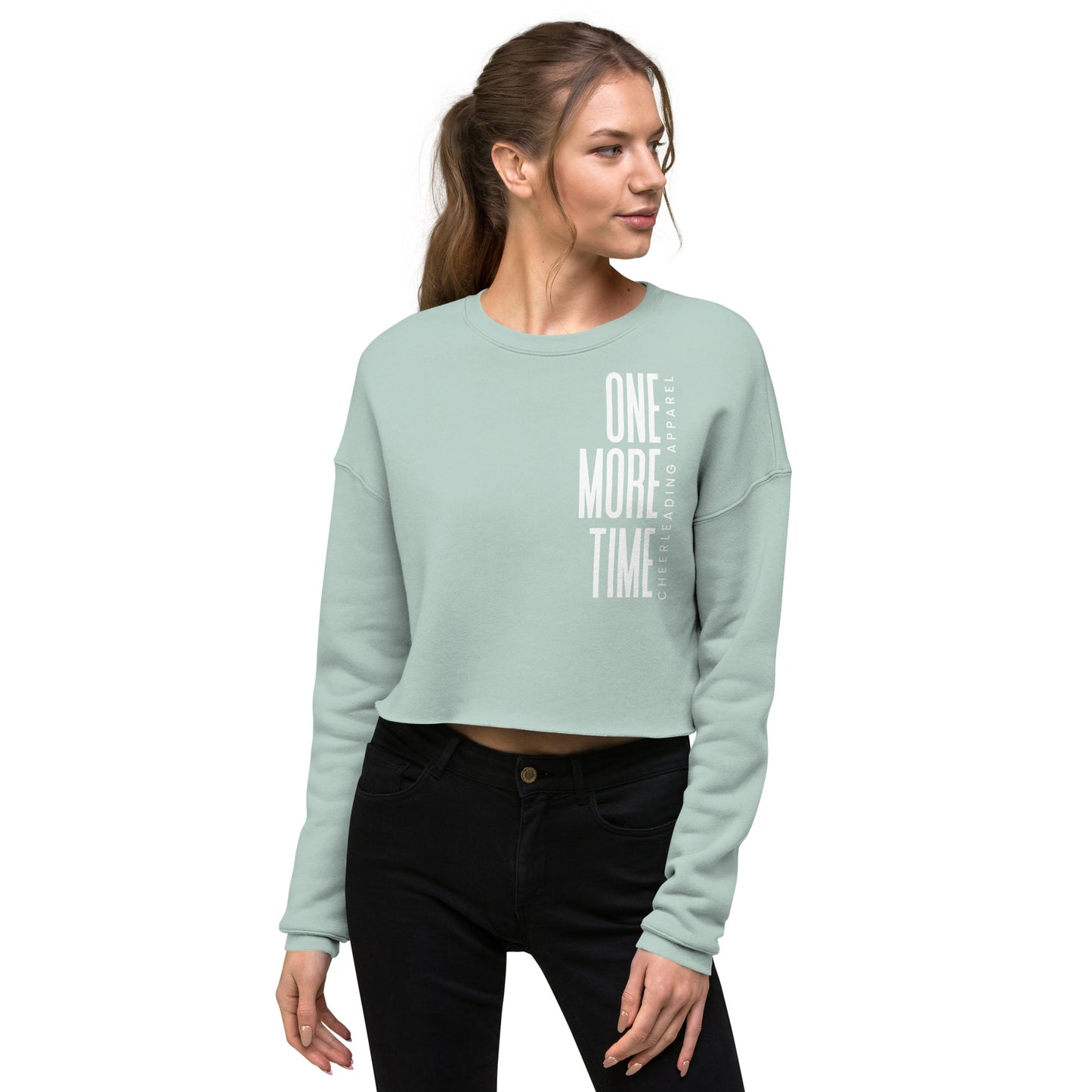 OMT Crop Sweatshirt with Stack Logo