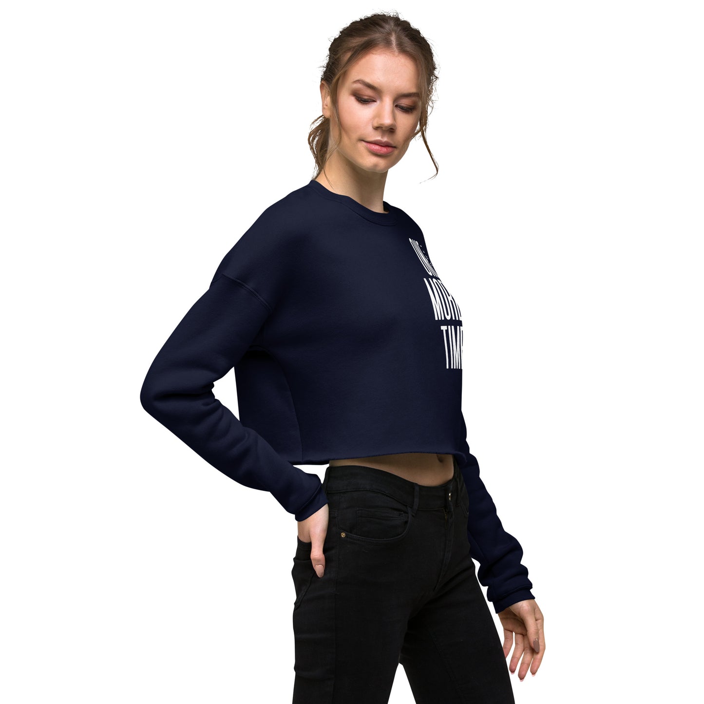 OMT Crop Sweatshirt with Stack Logo